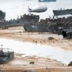 Utah beach 1944 in color